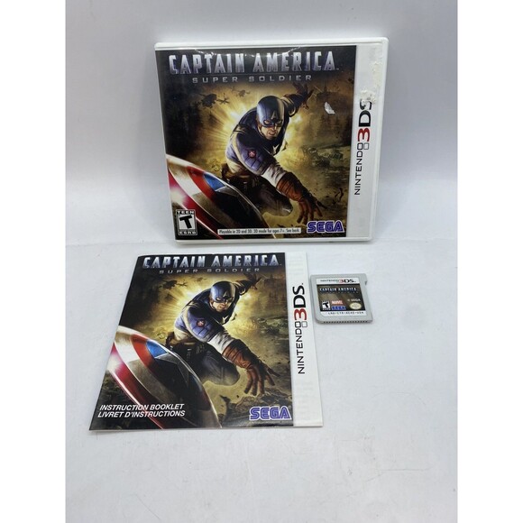 Captain America: Super Soldier for Nintendo 3DS Tested Complete CIB - Authentic